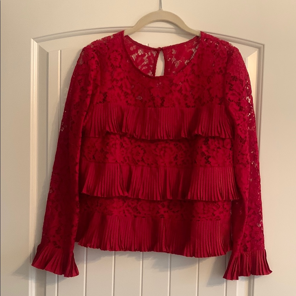 J Crew ruffle top